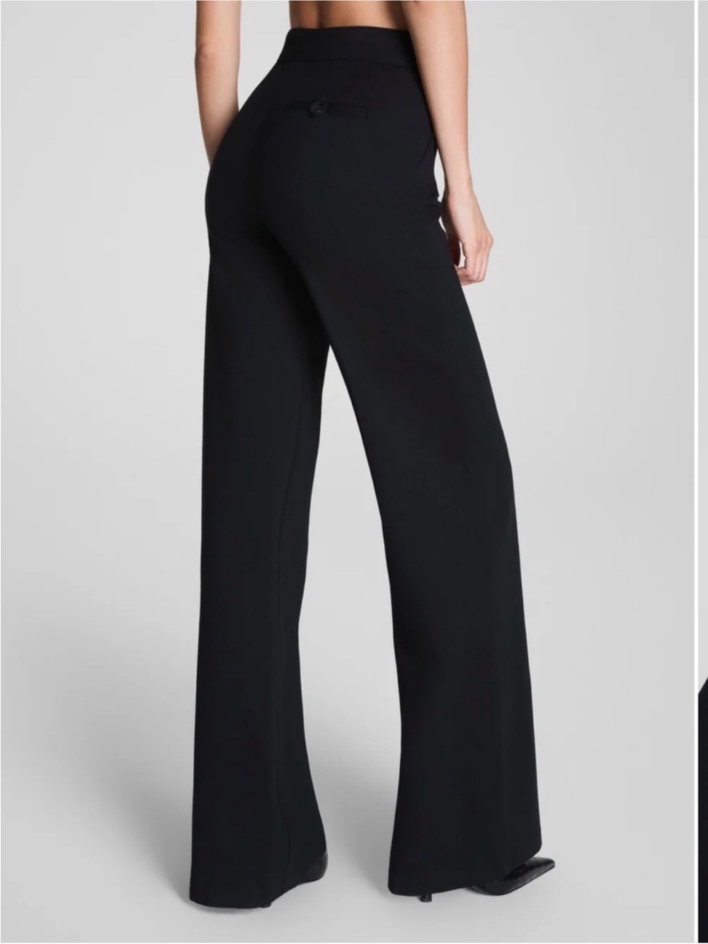 SPANX Wide Leg Ponte Pants black size medium like new - Picture 3 of 11